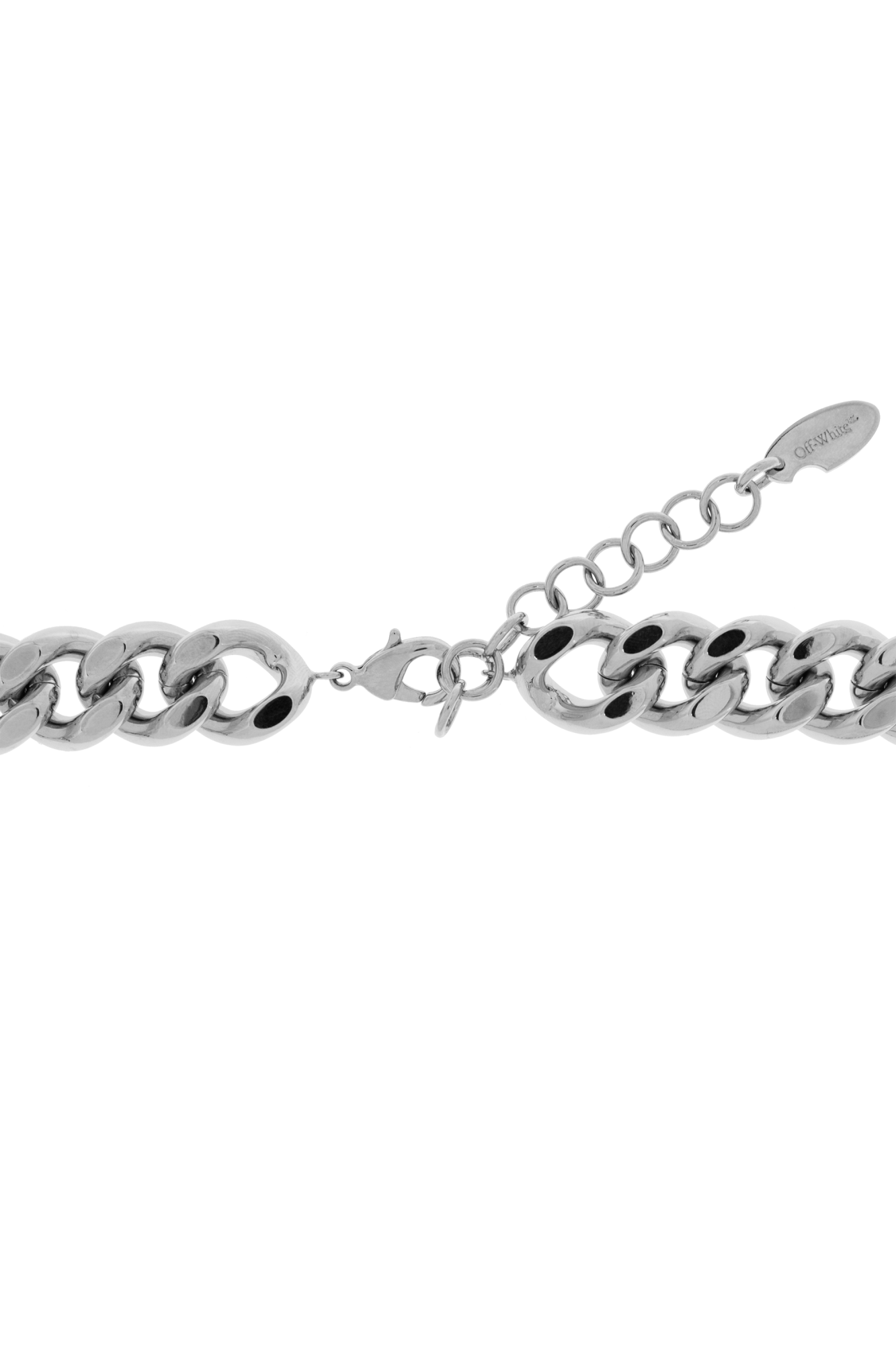 Silver Necklace with logo Off-White - Vitkac AS